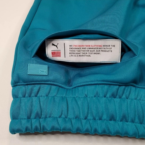 Puma x TMC Mens Size XL Hustle Way Bermuda Shorts Nipsey Hussle Teal 531215-01 - Picture 9 of 12